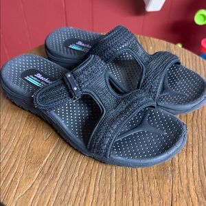 Skechers Black Slide Sandals